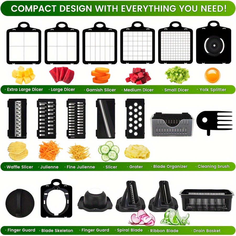22-in-1 Gemüseschneider Set