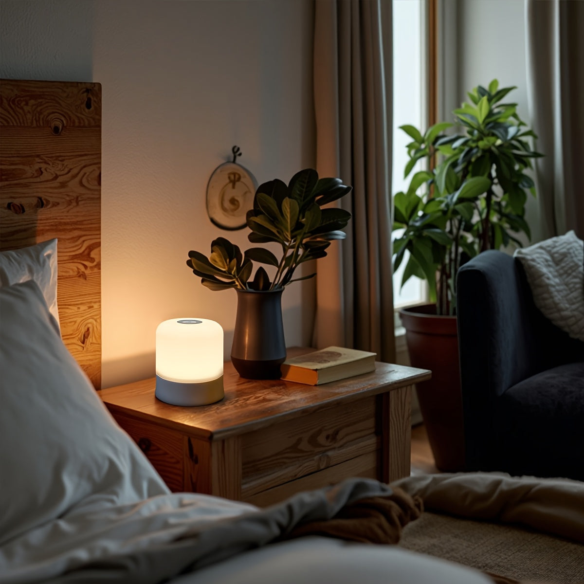 Modernes LED-Nachtlicht mit Touch-Steuerung
