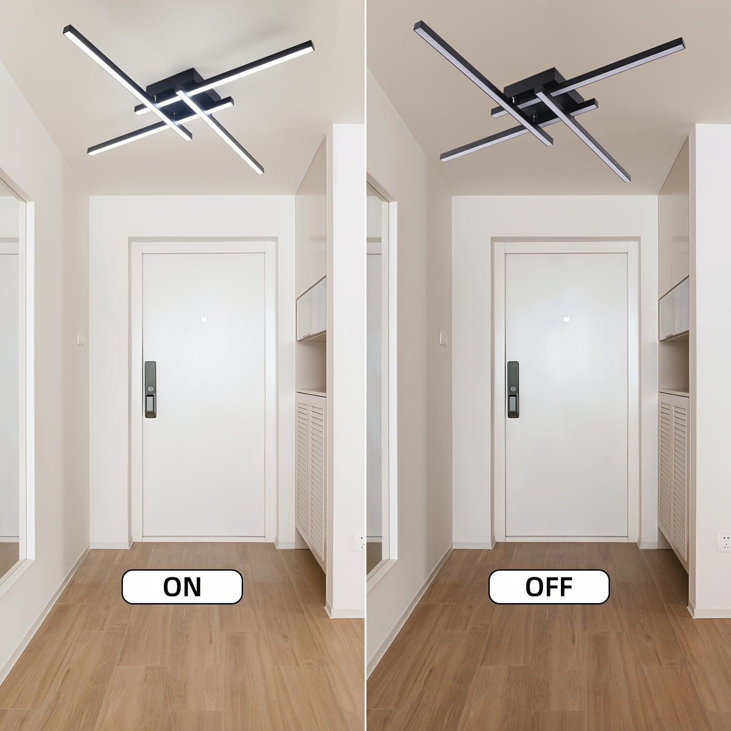 Moderne 60 cm LED-Deckenleuchte