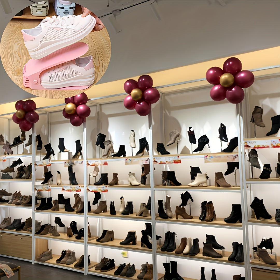 10er Schuhregal aus Kunststoff – Platzsparend, Höhenverstellbar