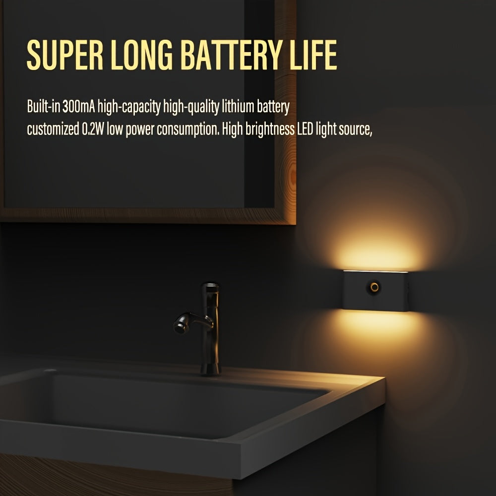 Golden LED Bewegungsmelder-Wandlicht (4er Set)