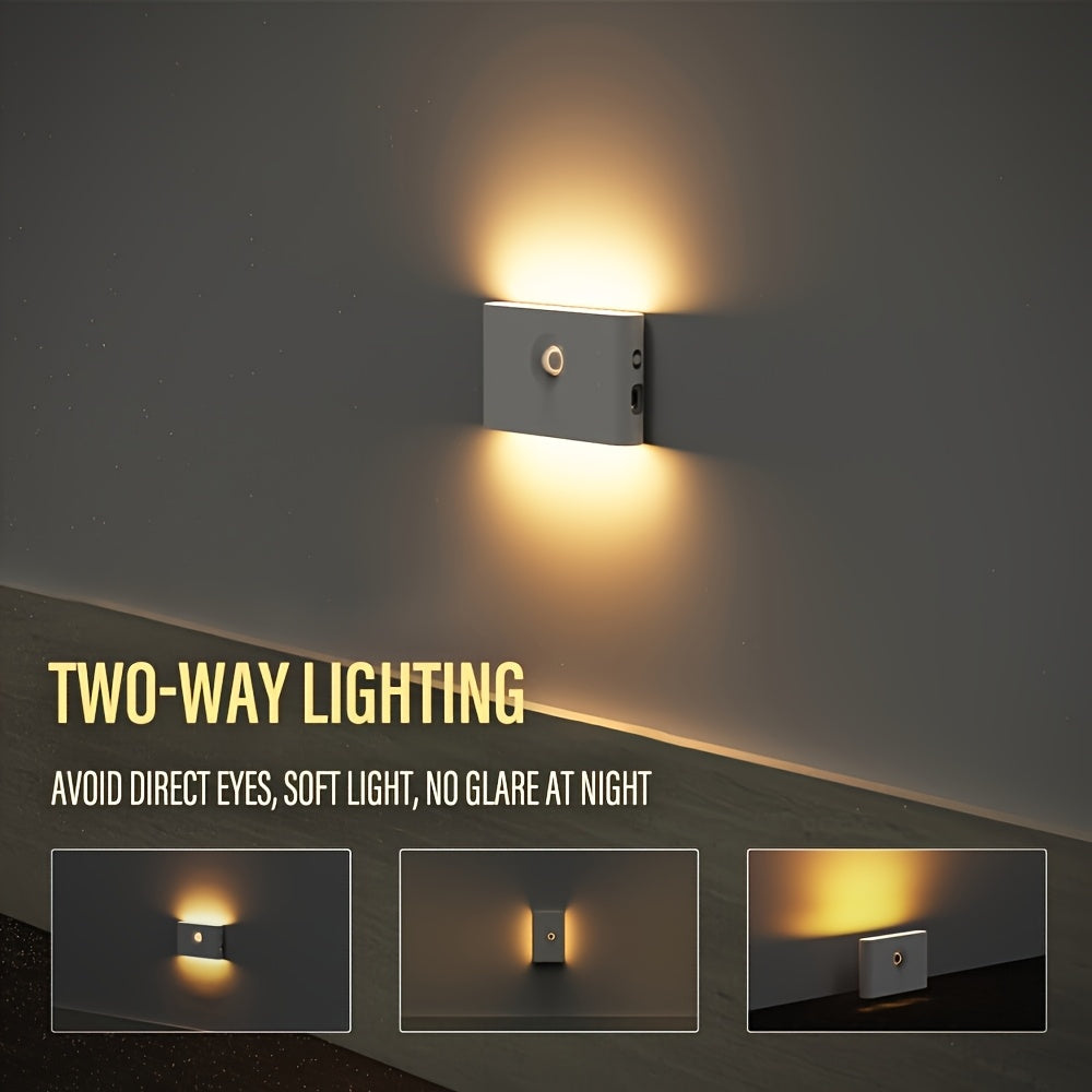 Golden LED Bewegungsmelder-Wandlicht (4er Set)