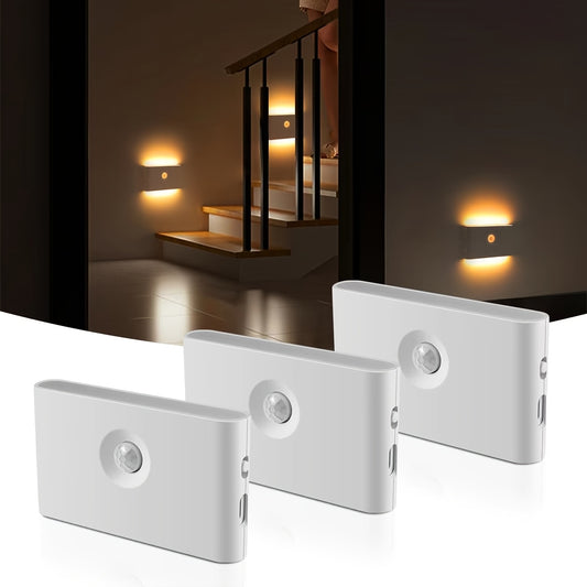 Golden LED Bewegungsmelder-Wandlicht (4er Set)