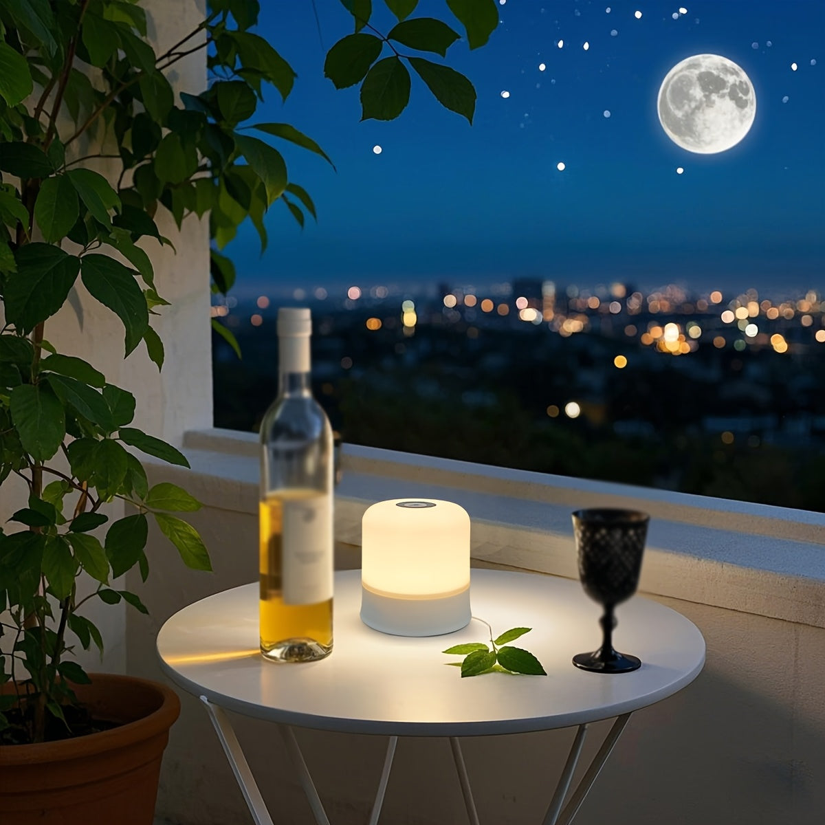 Modernes LED-Nachtlicht mit Touch-Steuerung