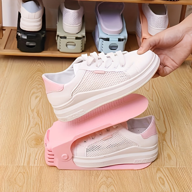 10er Schuhregal aus Kunststoff – Platzsparend, Höhenverstellbar