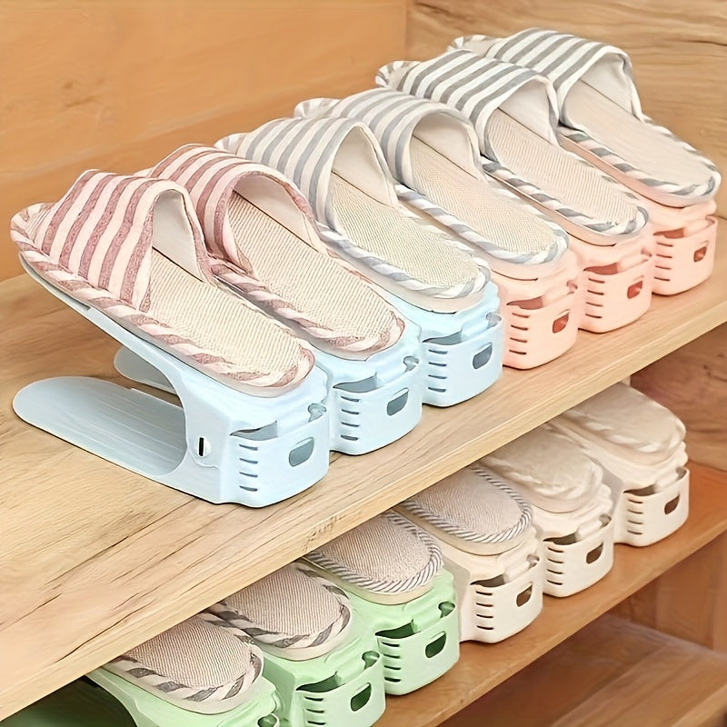 10er Schuhregal aus Kunststoff – Platzsparend, Höhenverstellbar