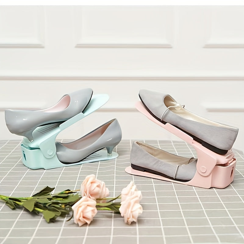 10er Schuhregal aus Kunststoff – Platzsparend, Höhenverstellbar